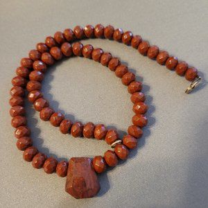 $10 SPECIAL - Carnelian Stone Necklace